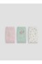Vizyon New Season Floral Patterned and Embroidered Girls' 3-Piece Underwear