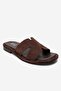 Brio Brown Suede Genuine Leather Women's Slippers - 3
