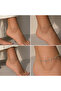Elegant Chain Anklet with Blue Stone Detail – Adjustable Women's Anklet