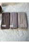 Hijab Plain Cotton Crash Shawl Set of 3 (Brown - Stone - Light Mink) - 4