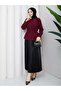 Women's Shirt - Buttoned Elastic Gathered Waist Fitted Shirt - 4