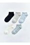 Nevavm Patterned Women's Booties Socks with Difference in Color, Pack of 5