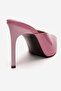 Mirena Pink Patent Leather Women's High Heeled Slippers - 5