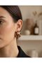 Vintage Model Design Crimped Earrings
