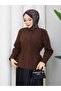 Women's Shirt - Buttoned Elastic Gathered Waist Fitted Shirt - 6