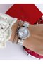 Steel Strap 2 Year Warranty 3 Atm Waterproof Women's Wristwatch + Bracelet Gift - 5