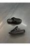 Black Leather Orthopedic Buckle Women's Daily Slippers - 3