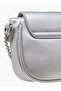 Textured Crossbody Bag with Magnetic Snap Closure - 7