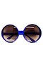 ®   Round Green Pine 80S 90S Party Glasses Retro Blue Color - 2