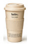 Porcelain Take Away Coffee Cup 370 ml – Non-Slip Handle, Lid, Mug Green