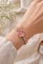 Stars Women's Watch Steel Gold Color Pink Starry Band Pink Dial Elegant Stylish Old Money Luxury Women's Wristwatch 2026 - 4