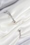 Brass Zircon Stone Heart Model Silver Color Women's Bracelet - 2