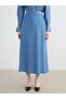 Elastic Waist Flared Jean Skirt (S6) - 2