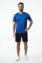 Men's Blue Sports T-Shirt Quick Dry Compression Sweat-Wicking Fabric - 5