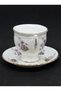 Staffordshire Vintage English Cup and Saucer with Violet Motif - 2
