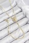 Brass Zircon Stone Crushed Chain Locket Model Gold Color Y Necklace