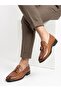 Men's Tan Genuine Leather Loafer with Tassel Detail - 2