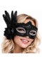 ®   Black Feathered Venetian Luxury Ball Mask