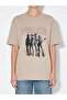 Crew Neck Printed Oversized Women's T-Shirt (S6) - 3