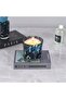 شمعة معطرة بتصميم كلاسيكي عصري - أزرق - 500 جرام
