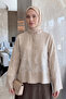 Garnili Midi Shirt Y0138 - Stone Color - 3