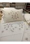 95% Cotton Embroidered Pique and Duvet Cover Set Consist of 7 Pieces - 4