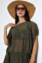 Stone Detailed Tasseled Tulle Pareo Beach Dress - 3