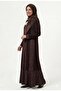 Women's Asymmetrical Embellished Long Combed Cotton Dress - 2