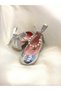 Girl's Silver Ballerina Shoes with Pearl Detail and Ribbon, Stylish Orthopedic Comfortable Daily Evening Dress Shoes - 7