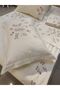 95% Cotton Embroidered Pique and Duvet Cover Set Consist of 7 Pieces