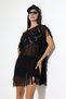 Stone Detailed Tasseled Tulle Pareo Beach Dress - 5