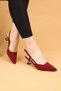Women's Short Heeled Satin Evening Dress Shoes High Heels