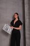 Women's Short Sleeve V-Neck Set - 6