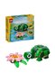®   Creator - Turtle with a Water Lily Flower 31377, 124 Pieces