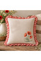 Rustic Country Table Set Runner + 4 Throw Pillows Gingham Ruffled Floral Table Decor - 3