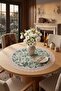 غطاء طاولة القهوة المزخرف الأصيل والأنيق من Green Floral Runner - 5