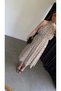 Halter Neck Polka Dot Dress Beige - 2