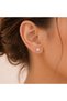 Classic Solitaire Magnetized 316L Steel 4mm Solitaire Earrings No Hole Required 1 Pair Earrings Strong Magnet Unisex Solitaire Earrings - 4