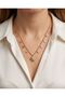 Stylish Gold Necklace with Star Detail and Sun Shaped Pendant