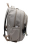 Beige Unisex School Backpack Waterproof Fabric Middle School High School University School Bag 1650 - 5