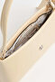 Women's Elegant Soft Yellow Scarf Gift Artificial Leather Baguette Zipper Closure Hand and Shoulder Bag - 6