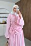 Troya Linen Dress Pink - 4