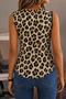 New Season Women's Zero Sleeve V-Neck Buttoned Color Block Atlas Vest - 5