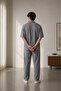 Men's Half-Zipper Summer Ottoman Tracksuit Set - 3