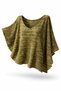 Bohem Style Olive Green Effect Seasonal Oversize Loose Cut Bluz - 4