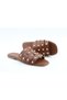 Agila Coffee Color Stud Chic Women's Slippers - 4