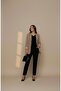 Camel Astarlı Oversize Blazer Ceket - 3