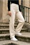 Klara White High-Waisted Wide-Leg Jeans Lycra Palazzo Denim Trousers New - 4