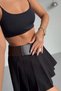 Mfr5013 Women's Wide Belt with Gold Buckle, Flexible Elastic and Faux Leather Detail - 5