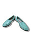 Women's Green Genuine Leather Loafer - 3